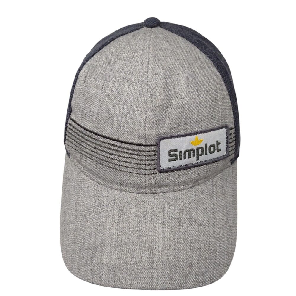 Simplot Patch Strapback Hat Gray Osfa Adjustable … - image 1